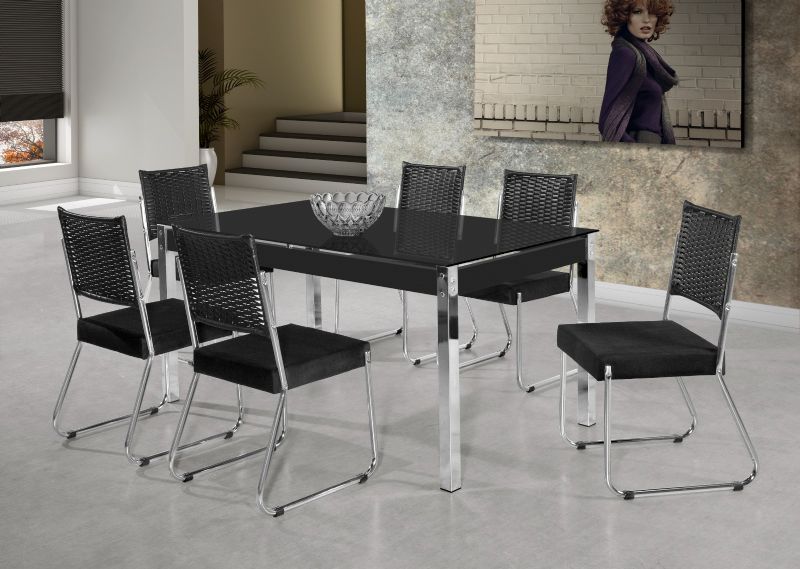 Conjunto Mesa Facinare Preta